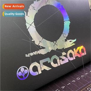 2077 cyberpunk car stickers motorc Creative electric letters