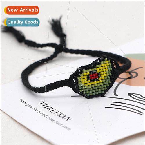 mple bohemian handmade beaded avocado abstract childrens han