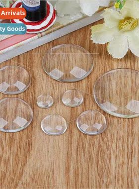Transparent glass ring diy time gem crystal drop patch homem