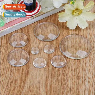 Transparent glass ring diy time gem crystal drop patch homem