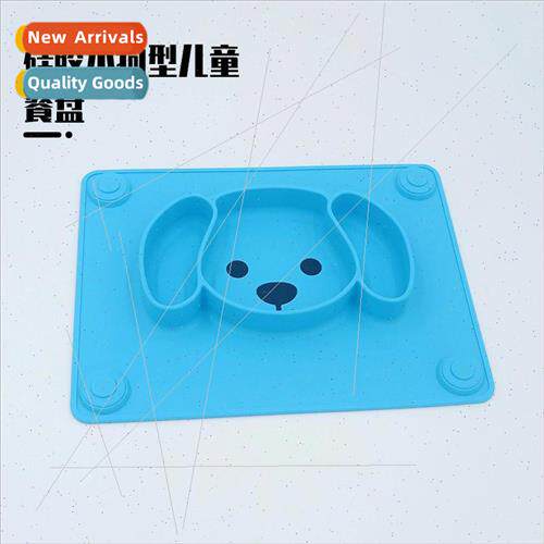 licone dinner plate Creative cartoon dog silicone childrens