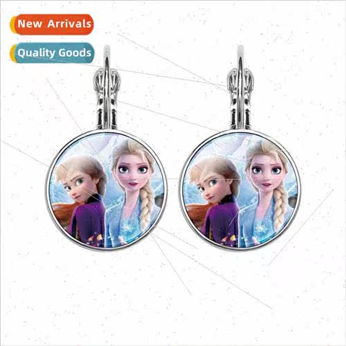 Frozen 2 earrings children cartoon Elsa Elsa Princess Anna t
