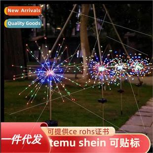 Fireworks Ground Outdoor Waterproof Gard Led Christmas Solar