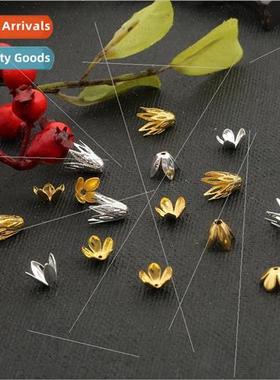 Iron octagonal pointed leaves rounded five-petal flower brac