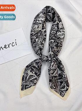 2022 spring and summer new Korean  of the silk scarf twill s