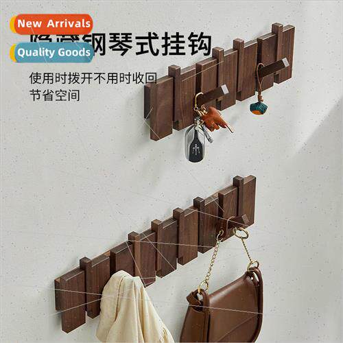 Entryway wall hooks strong adhesive no-hole cloak hat load-b