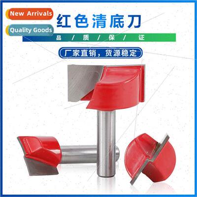 New 8MM handle open-end carving red clear bottom knife