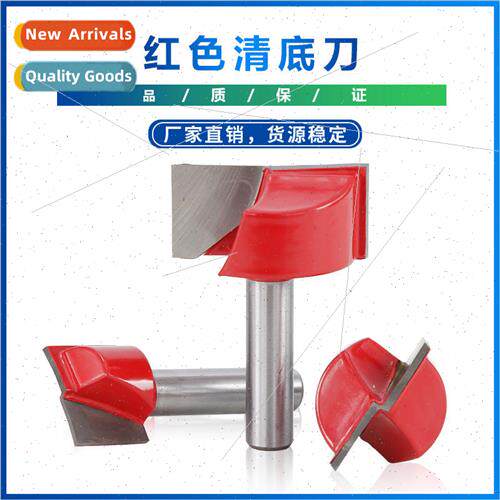 New 8MM handle open-end carving red clear bottom knife