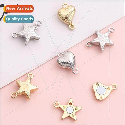 mple alloy love pentagram double hanging magnetic clasp DIY