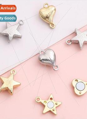 mple alloy love pentagram double hanging magnetic clasp DIY