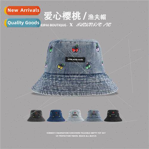 Hat female new round top hundred with cowboy fisherman hat J