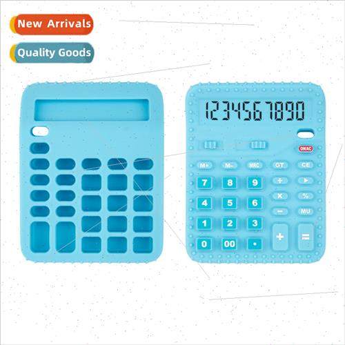 Calculator silicone childrens teethers baby anti-eating hand