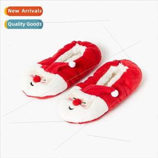 House Slippers Claus New Home Santa Christmas Plush