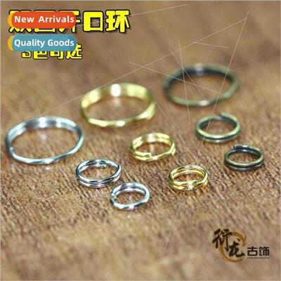 DIY jewelry accessories materials double ring open ring ZAKK