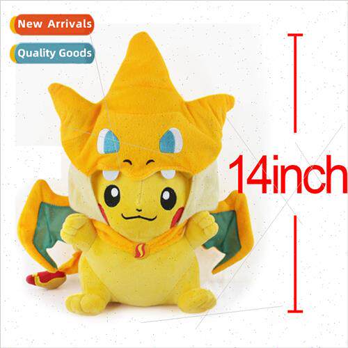 Japanese cartoon Pokemon fire-breathing dragon jacket plush