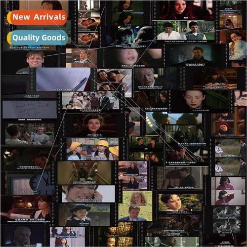 56 pcs of classic movie clips film reel graffiti stickers lu