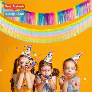 flower macaron stage party birthday pull silk rain 33CM