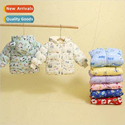 Childrens childrens down cotton jacket warm padded men and w