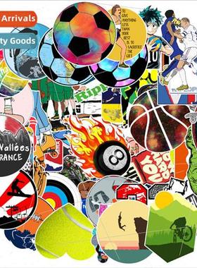 50 sports graffiti stickers motorcycle helmet skateboard car