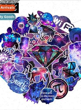 35 Non Repeatable Starry ght Cartoon Stickers Graffiti Stick