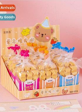Cartoon Student Eraser Kids Creative French Fries Eraser Les