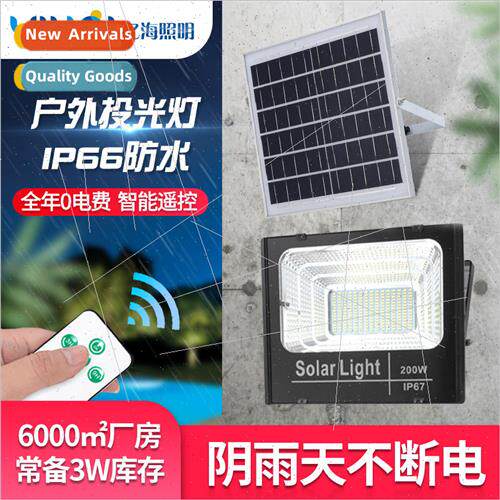 Rural road lighting solar floodlight outdoor waterproof 100w