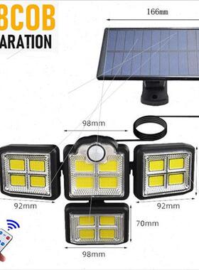 2023 new outdoor solar garden light home fence split sensor