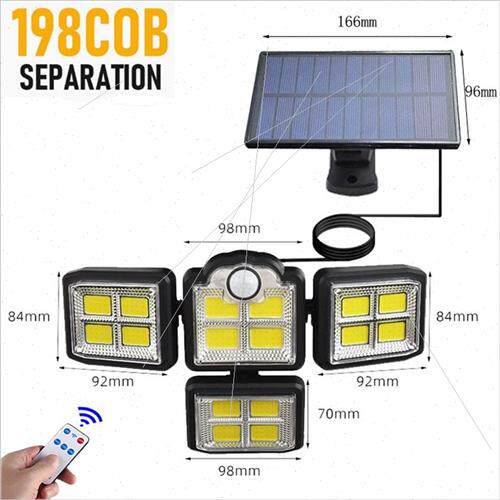 2023 new outdoor solar garden light home fence split sensor