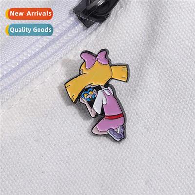 Cartoon Anime Memorial Pink Girl Brooch Memorial Peripheral