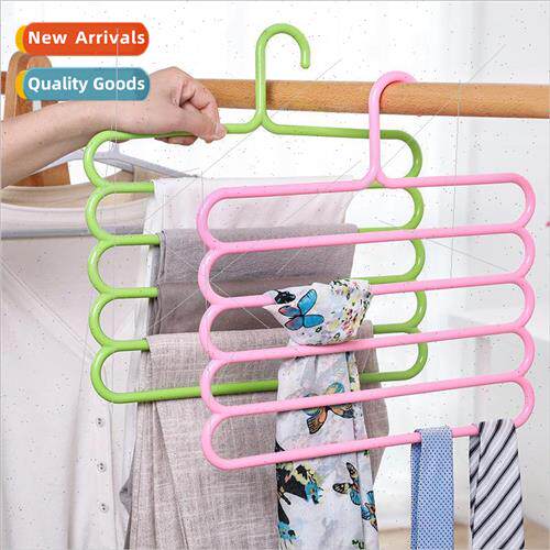 Creative multifunctional thick five pants rack drying clothe
