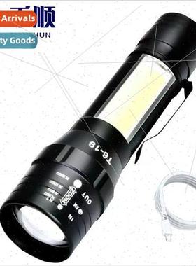 Flashlight led strong light far shot rechargeable T6 telesco