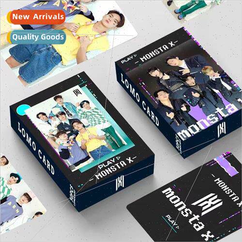 New 30 double-sided small card MONSTAxboy band new album lom