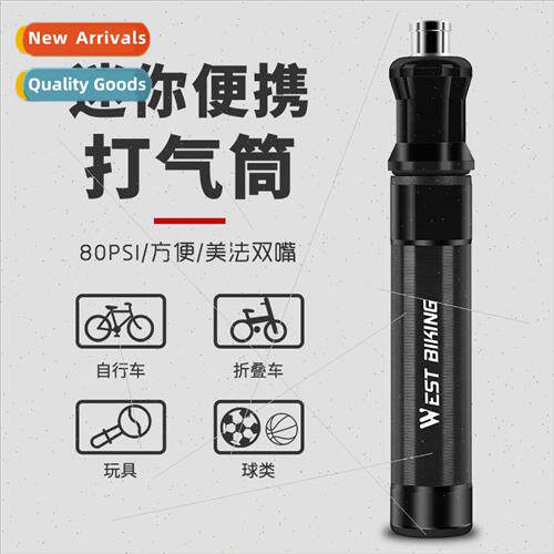 Bicycle pump portable mini high pressure aluminum pump outdo