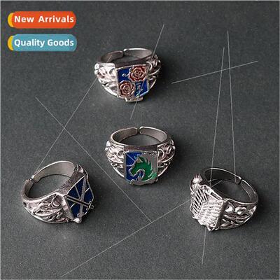 Anime Attack on Titan Four Corps Badge Ring Investigation Co