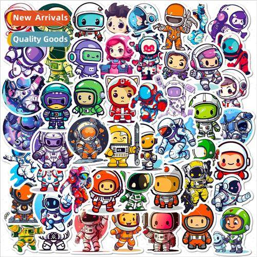 50 Cartoon Astronaut Stickers New Space Astronauts NASA Wand