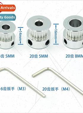 Synchronous belt pulley 2GT-20 teeth 16 teeth Belt width 6 m