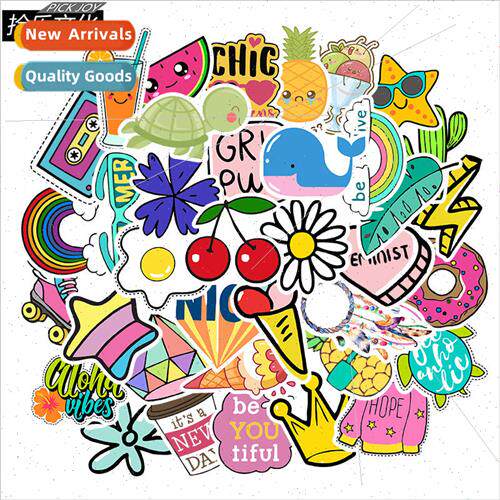 50 -repeating cartoon cute little fresh series of stickers s