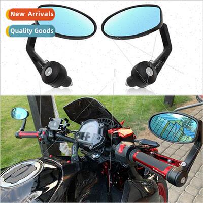 A pair of motorcycle handlebar mirrors modified retro reflec