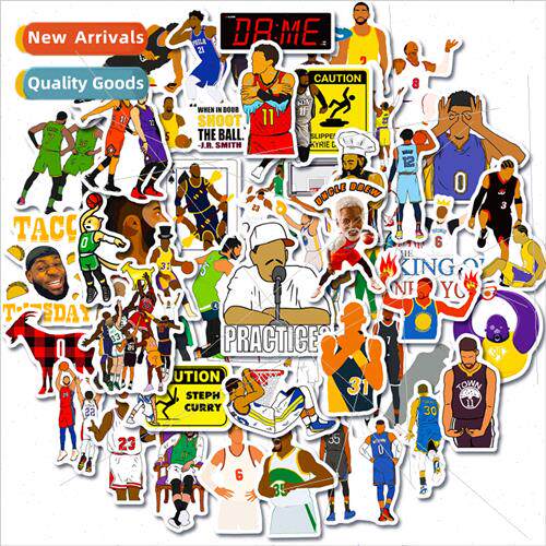 50 NBA-Basketball Terrier Stickers Basketball Player Sports