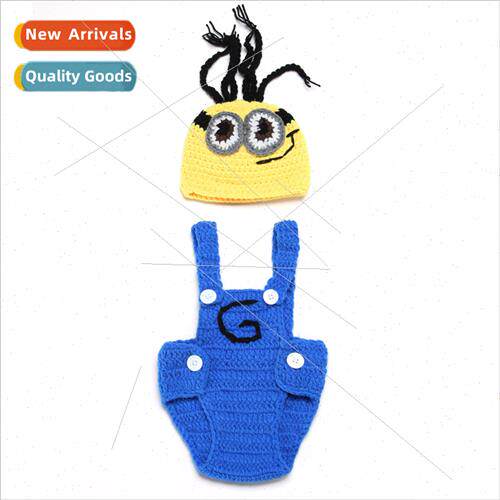 Baby 100 days photography clothes cartoon suit woolen hand-k