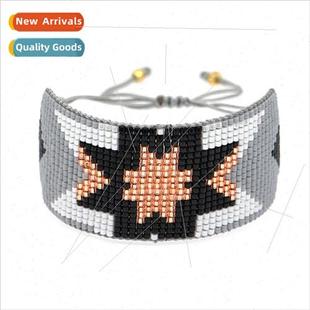 bohemian versatile ethnic rice woven Fashionable beads and