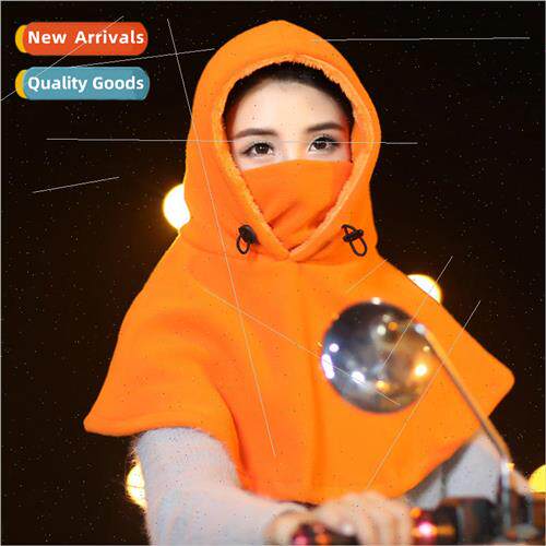 Hat winter riding warm cap neck protector mask men and women