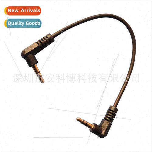 3.5 Male to Male Elbow Audio Cable Three Section Gold Plated