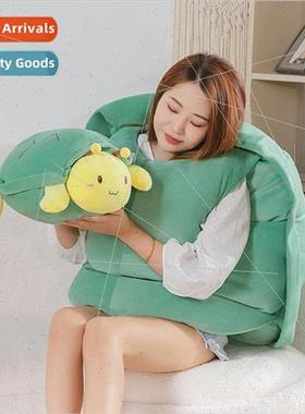 Turtle shell doll wearable pillow artifact sleeping turtle h