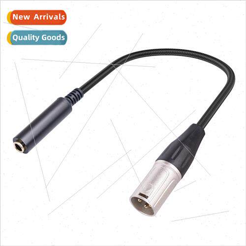Gold-plated head 0.3 meters 6.35 female to Ca male 1/4 TRS t