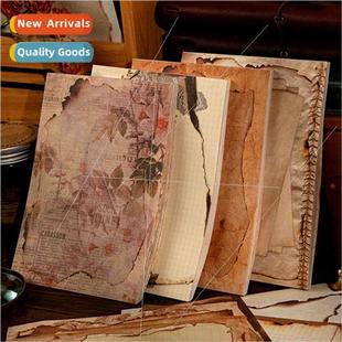 old days burnt paper vintage book series Pat autobiography