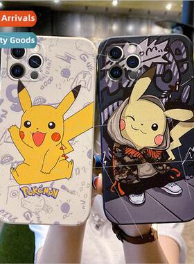 适用 iphone12promax liquid phone case apple 11 cartoon side