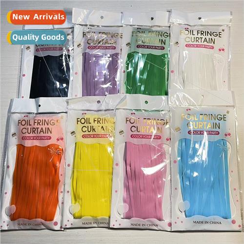 1*2 meters 1.6 silk thick macaron raincurtain tassel wedding