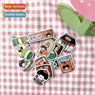 Korea cute stickers watermelon head cute girl heart handboo