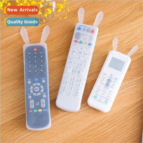 Creative cute rabbit remote control dust cover transparent s